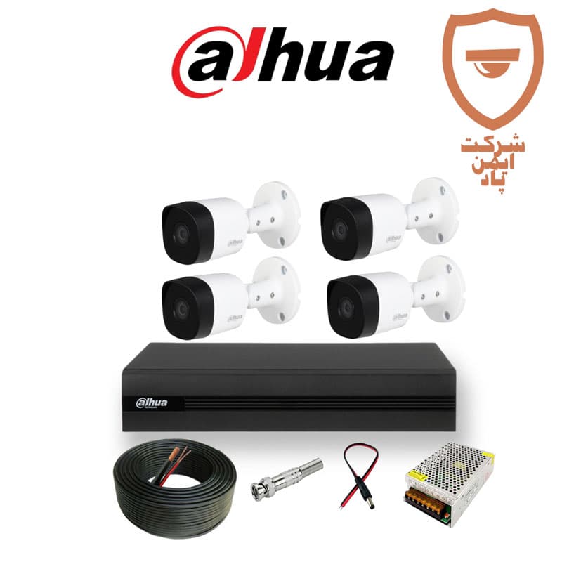 پکیج 4 عددی دوربین داهوا مدل DH_HAC_B2A21P