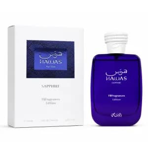ادکلن Hawas Sapphire FBFragrances Edition Rasasi | هوس سفایر رصاصی — تصویر ۳