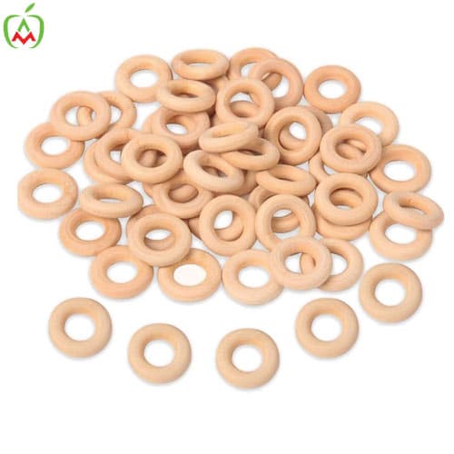 حلقه دریم کچر چوبی3 سانت آلما بسته 10 عددی