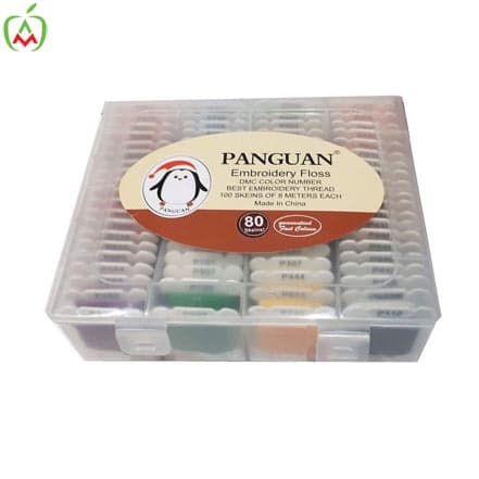نخ گلدوزی پنگوئن بوبین دار کد DMC2 بسته 80 عددی