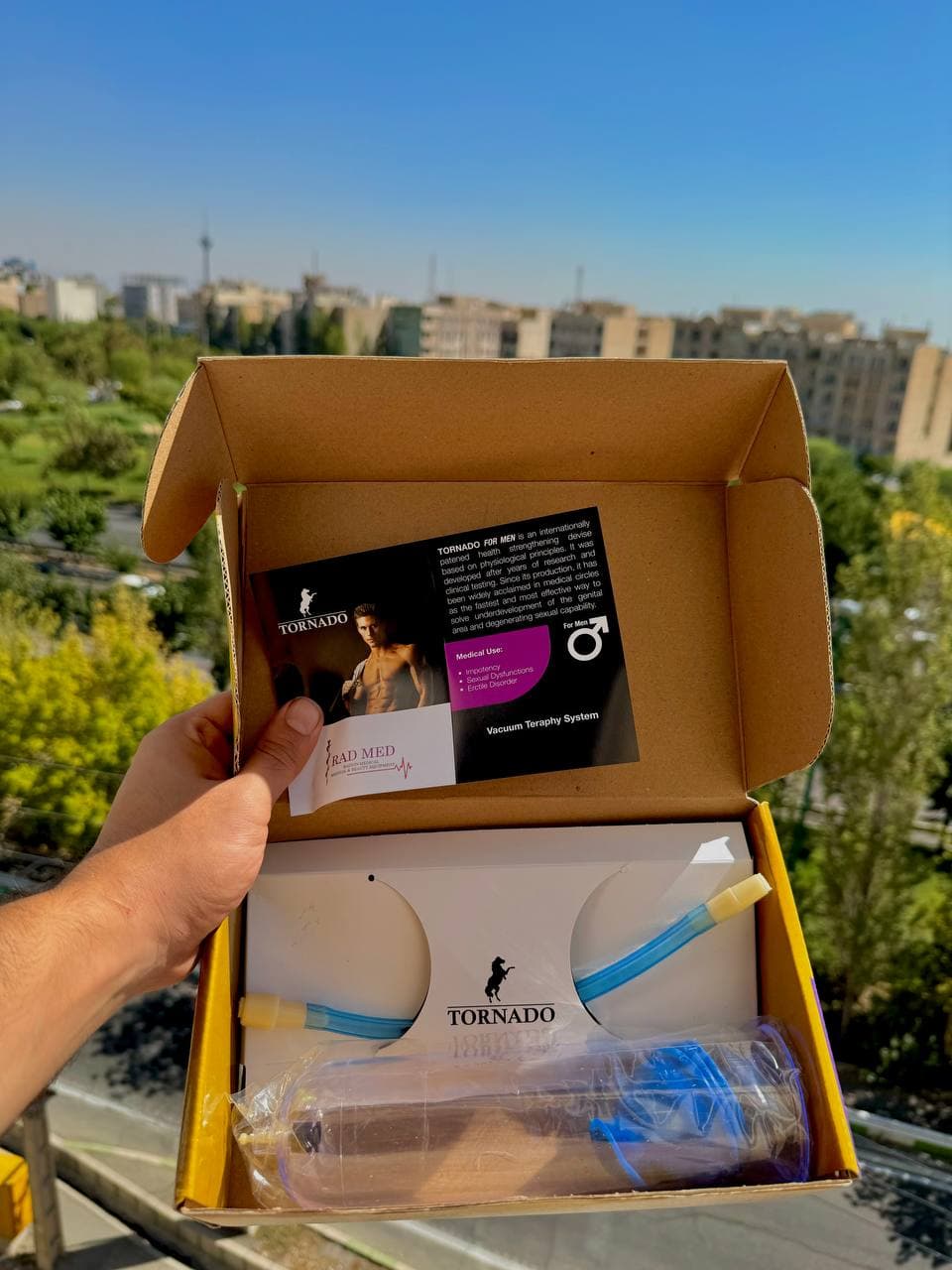 بادکش مردانه تورنادو — تصویر ۳