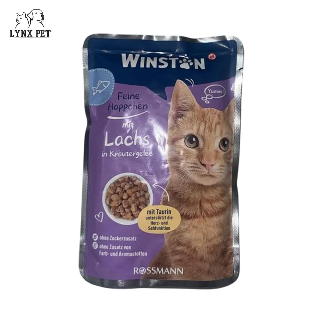 پوچ گربه با طعم ماهی در ژله گیاهی وینستون