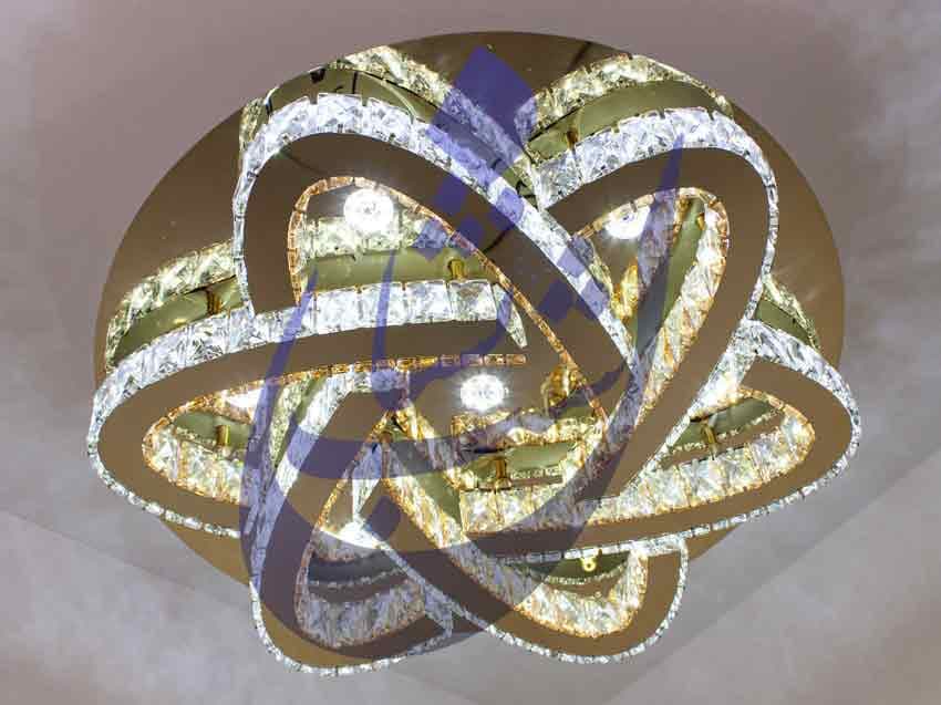 لوستر کریستالی سقفی طرح پارمیس