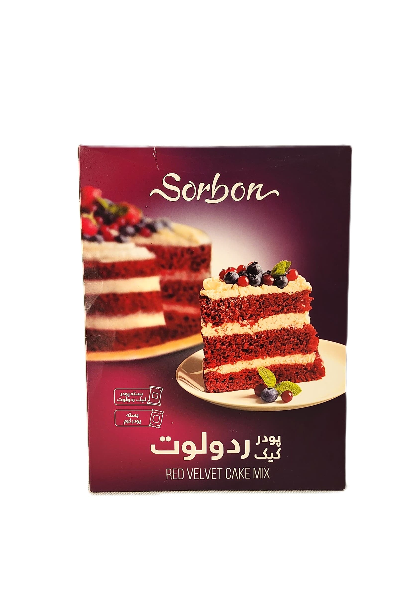 پودر کیک ردوولت سوربن کاله 600 گرمی Mezcla para Pastel Red Velvet Sorbon Kaleh – 600 g