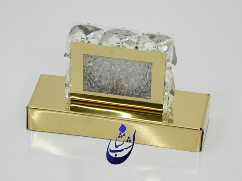 لوستر کریستالی دیواری مستطیلی