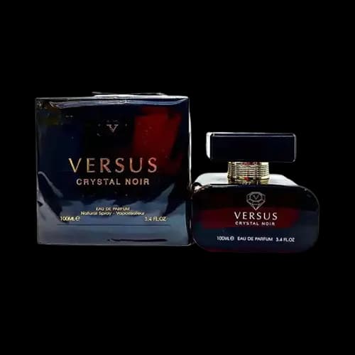 عطر و ادکلن ورساچه کریستال نویر (ورسوس کریستال نویر) فراگرنس ورد ادو پرفیوم 100 میلی لیتر شرکتی | Fragrance World Versus Crystal Noir 100ml EDP