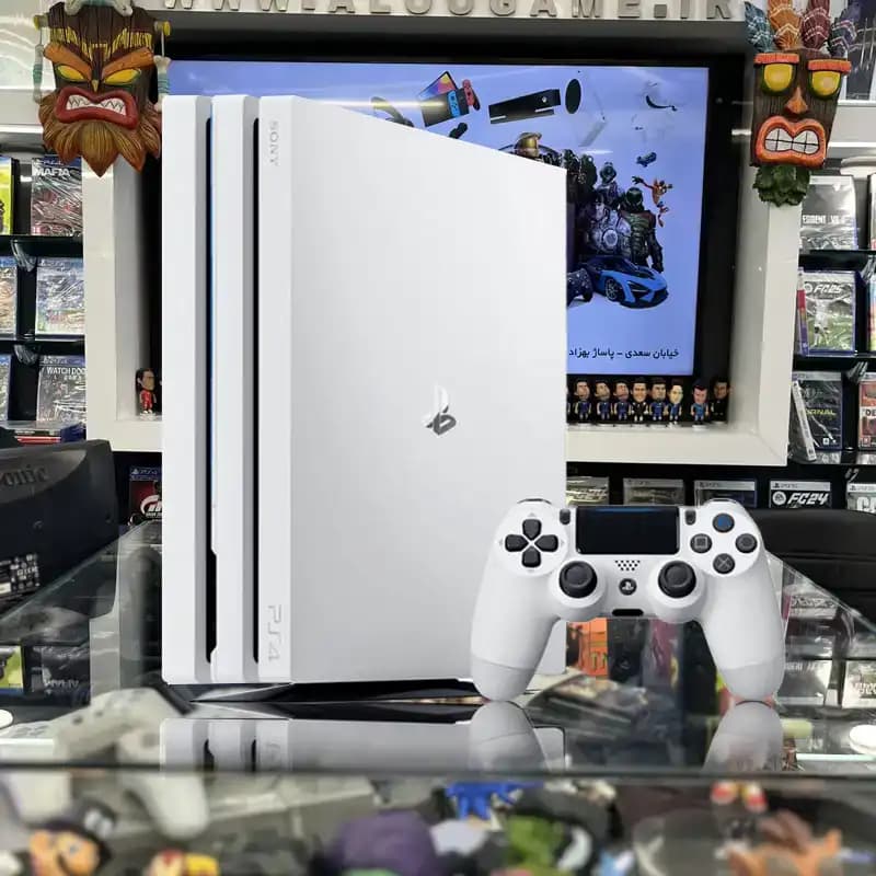 کنسول بازی PlayStation 4 Pro ریجن ۲ سفید – کد CUH-7216B – ظرفیت ۱ ترابایت