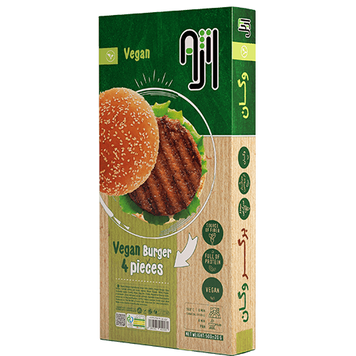 برگر وگان کاله آژیل 500 گرمی Hamburguesa Vegana Kaleh Agil – 500 g