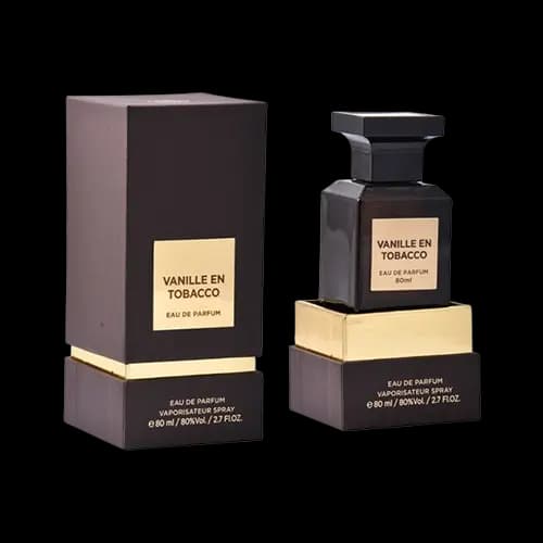عطر و ادکلن فراگرنس ورد تام فورد توباکو وانیل (وانیلین توباکو) ادو پرفیوم 80 میلی لیتر شرکتی | Fragrance World Vanille En Tobacco 80ml EDP
