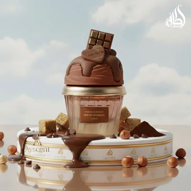 ادکلن لطافه کاپ کیک پر از شکلات Lattafa Choco Overdose Give Me Gourmand Eau de Parfum 75 ml — تصویر ۴