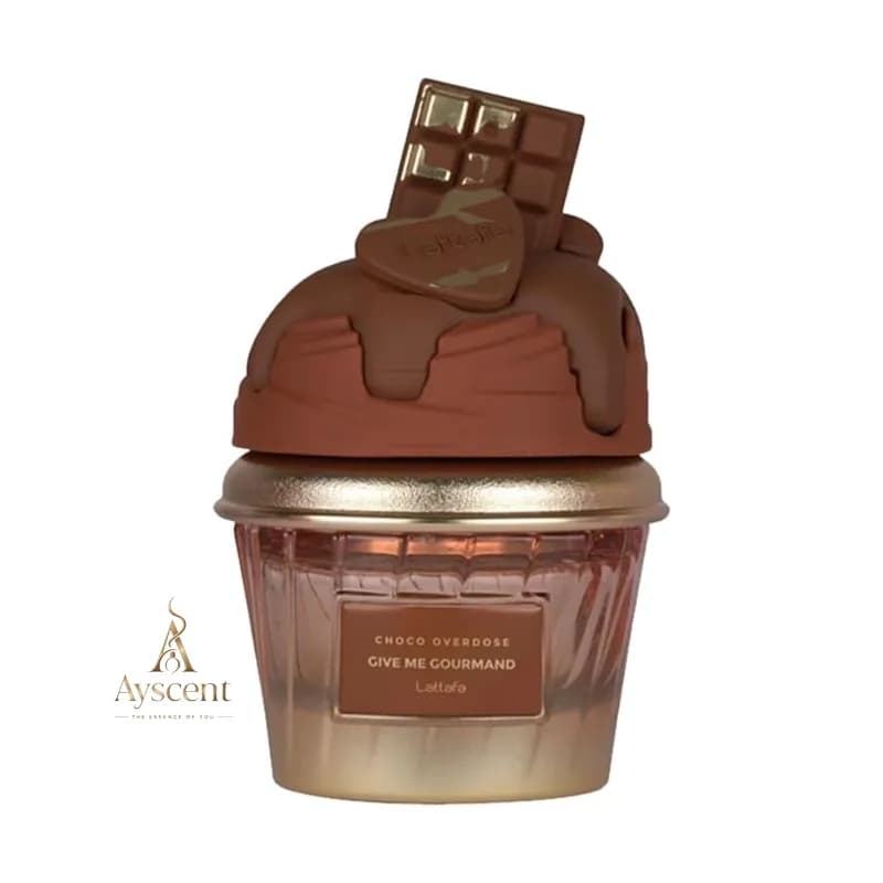 ادکلن لطافه کاپ کیک پر از شکلات Lattafa Choco Overdose Give Me Gourmand Eau de Parfum 75 ml — تصویر ۲