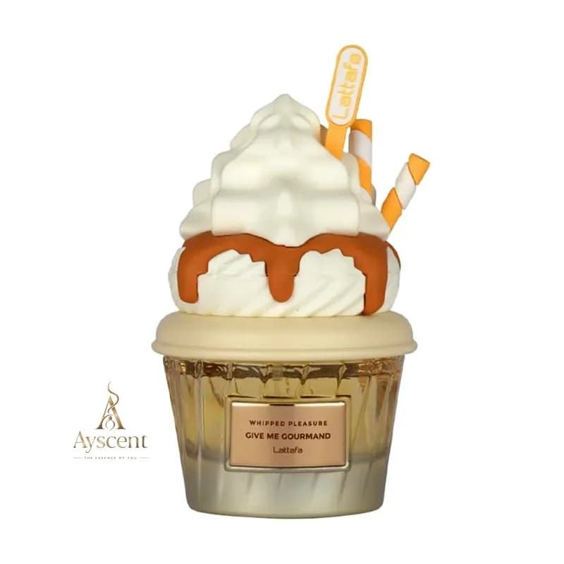 ادکلن لطافه بستنی کاراملی Lattafa Whipped Pleasure Give Me Gourmand Eau de Parfum 75 ml — تصویر ۲