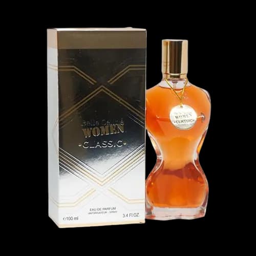 عطر و ادکلن ژان پل گوتیه کلاسیک (بله سلین وومن کلاسیک) فراگرنس ورد ادو پرفیوم 100 میلی لیتر شرکتی | Fragrance World Belle Celine Women Classic 100ml EDP