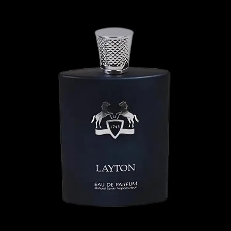 عطر و ادکلن پارفومز د مارلی لیتون فراگرنس ورد ادو پرفیوم 100 میلی لیتر شرکتی | Fragrance World Layton 100ml EDP — تصویر ۲