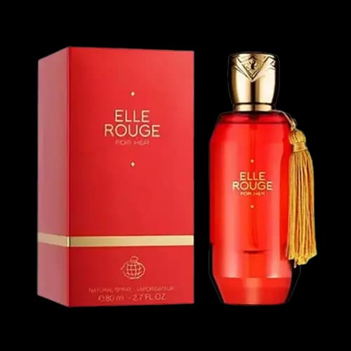 عطر و ادکلن استندهال رژ دیوین (اله رژ فور هر) فراگرنس ورد ادو پرفیوم 80 میلی لیتر شرکتی | Fragrance World Elle Rougr For Her 80ml EDP