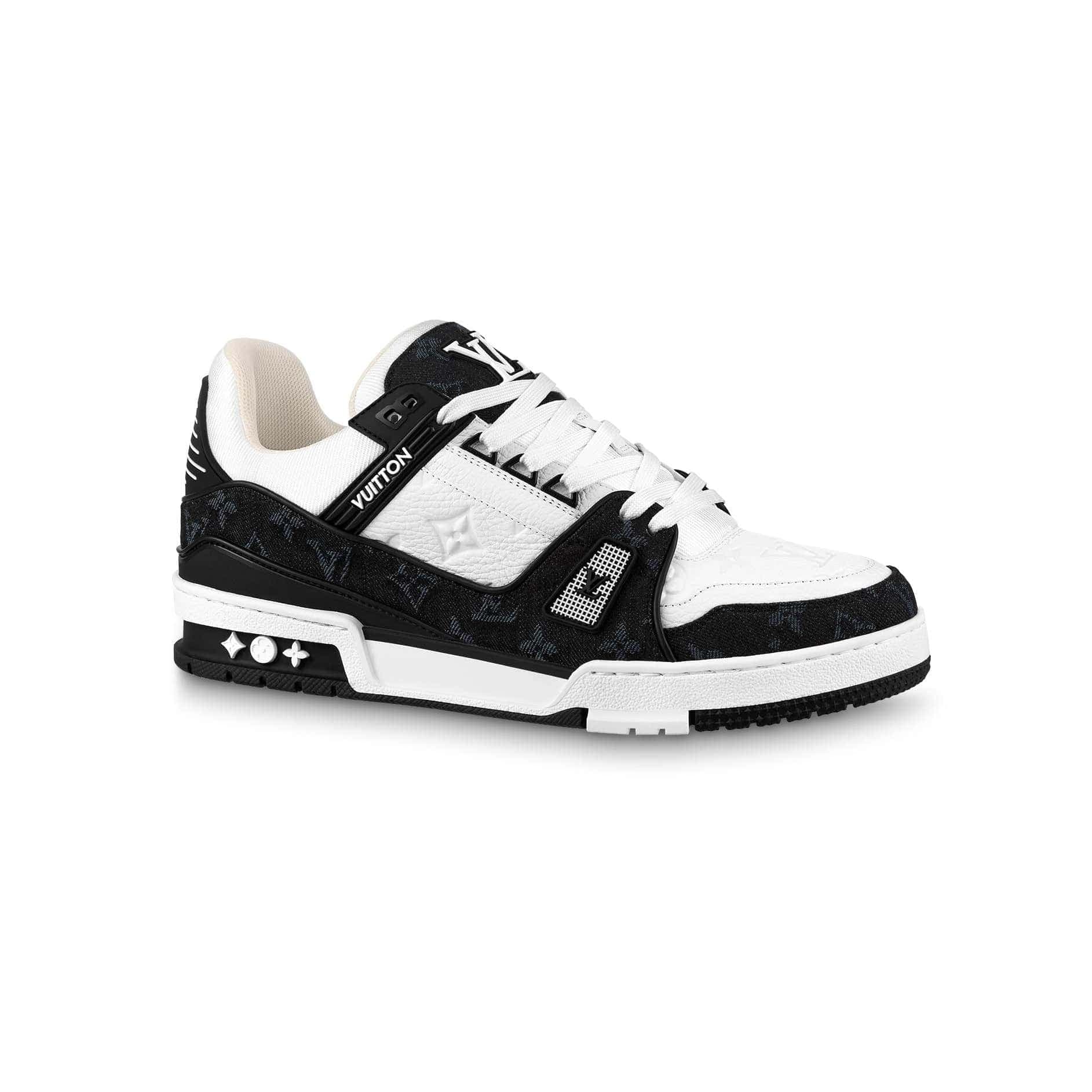 کتونی لویی ویتون ترینر مشکی Louis Vuitton LV Trainer — تصویر ۴