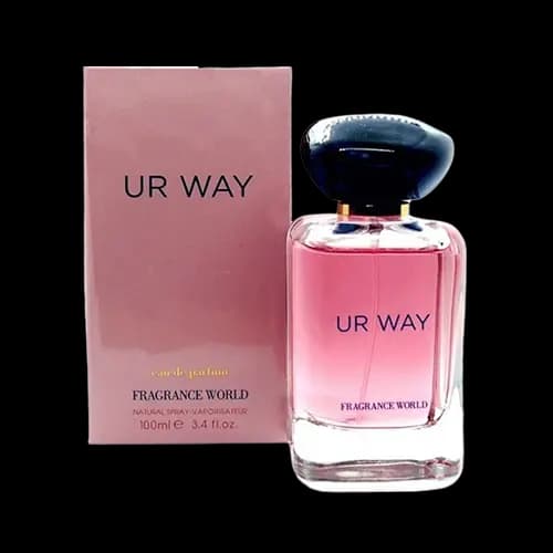 عطر و ادکلن فراگرنس ورد جورجیو آرمانی مای وی (یو آر وی) ادو پرفیوم 100 میلی لیتر شرکتی | Fragrance World UR WAY 100ml EDP