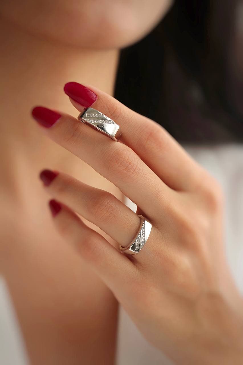 ست حلقه های نقره TSET32