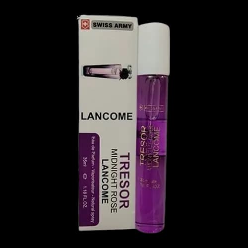عطر و ادکلن جیبی سوئیس آرمی (سوئیس آرمه) لانکوم ترزور میدنایت رز ادو پرفیوم 35 میلی لیتر | Swiss Army Lancome Tresor Midnight Rose 35ml EDP