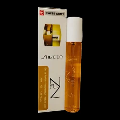 عطر و ادکلن جیبی سوئیس آرمی (سوئیس آرمه) شیسیدو زِن زنانه طلایی ادو پرفیوم 35 میلی لیتر | Swiss Army Shiseido Zen 35ml EDP