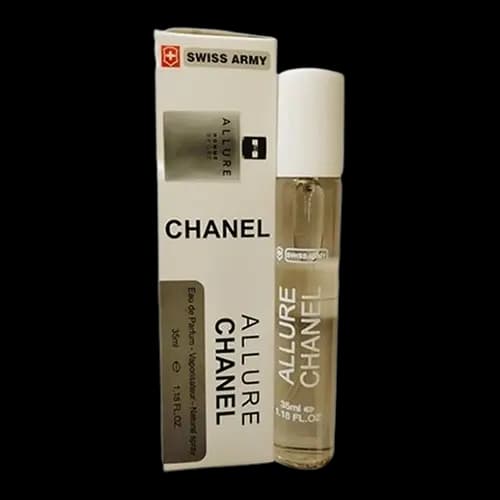 عطر و ادکلن جیبی سوئیس آرمی شنل الور هوم اسپرت ادو تویلت 35 میلی لیتر | Swiss Army (Swiss Armeh) Chanel Allure Homme Sport 35ml EDT