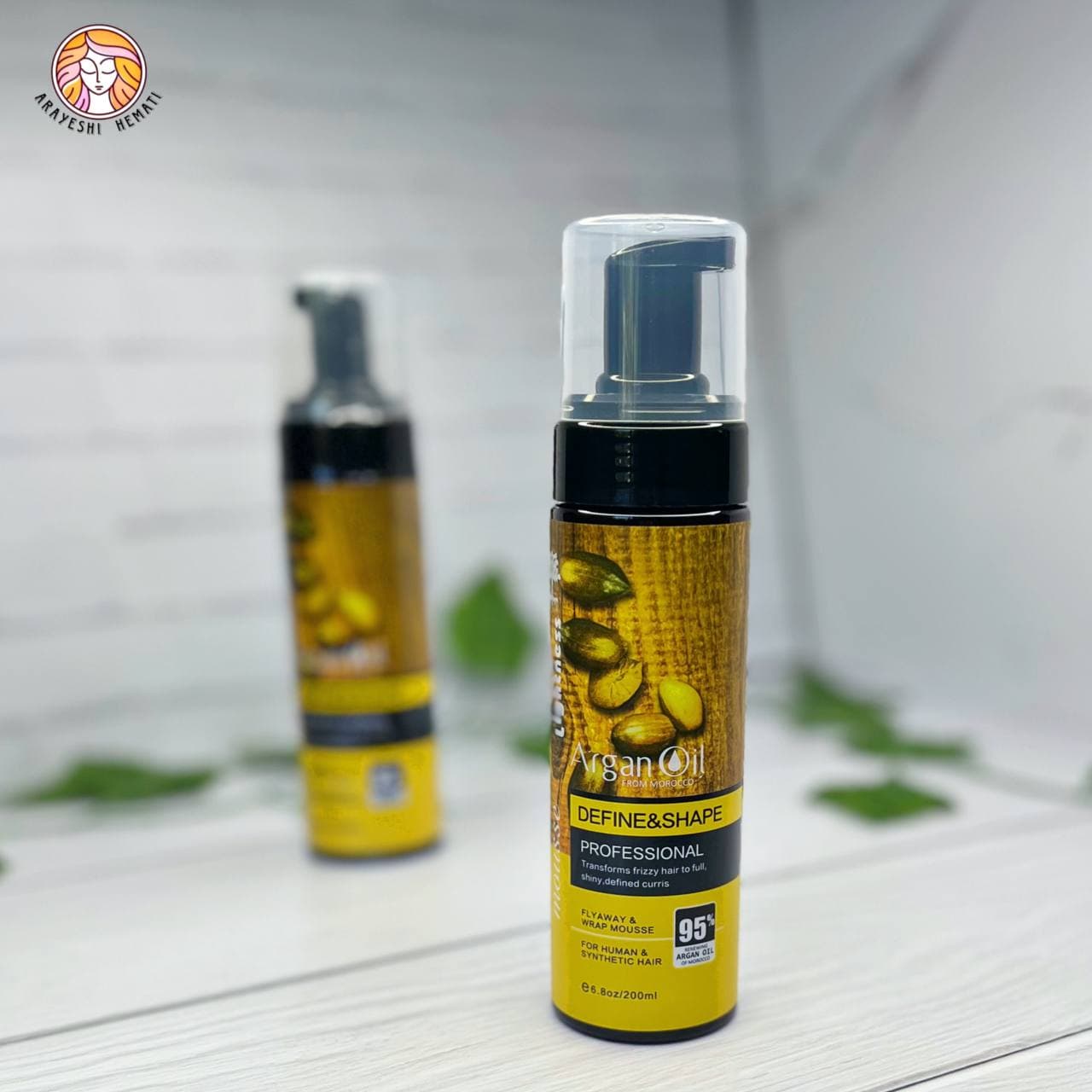 موس حالت دهنده مو روغن آرگان لایتنس Lightness