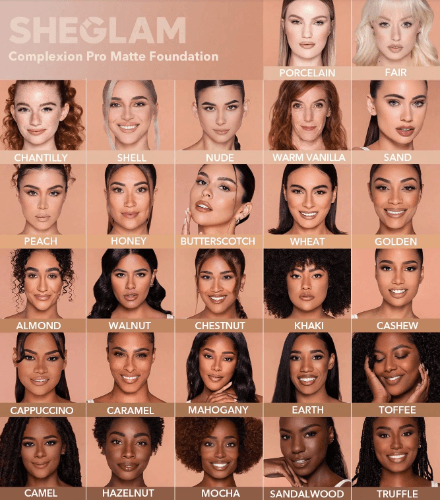 کرم پودر مات شیگلم مدل Complexion pro با 7 رنگ — تصویر ۵