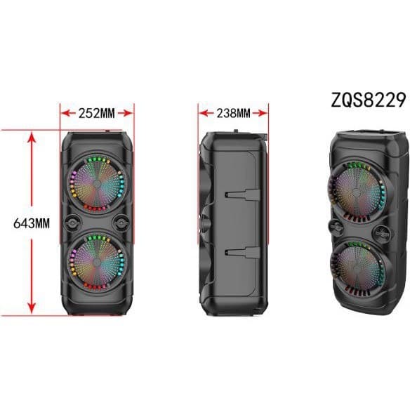 اسپیکر بلوتوثی قابل حمل ZQS 8229