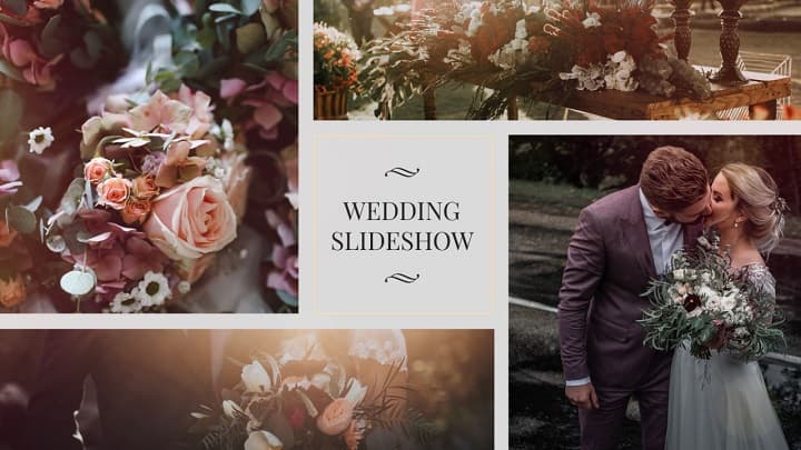 اسلایدشو عروسی پریمیر | پروژه آماده عاشقانه و حرفه‌ای Wedding Slideshow