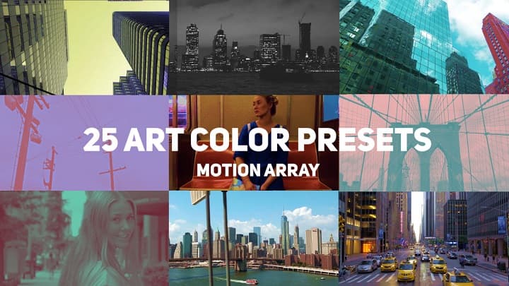 دانلود پریست رنگی سینمایی برای پریمیر | مجموعه افکتهای حرفهای Art Color