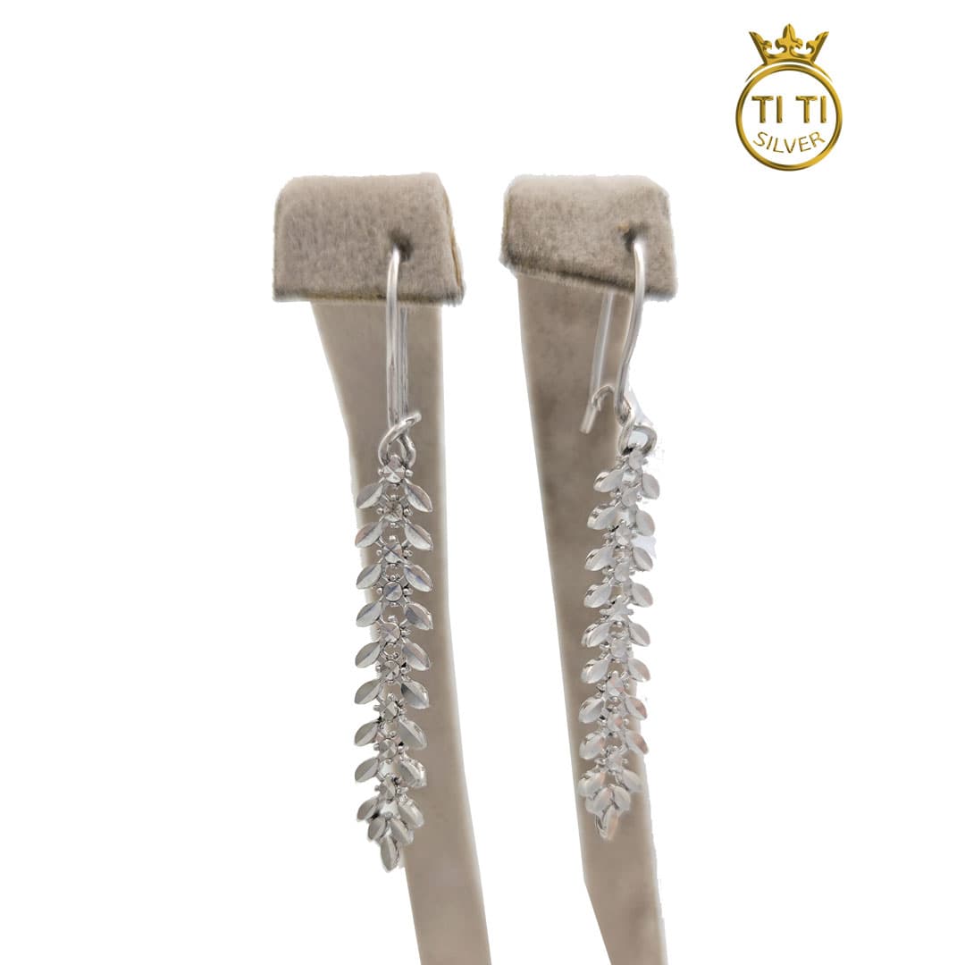گوشواره طرح طلا نقره تراش 523