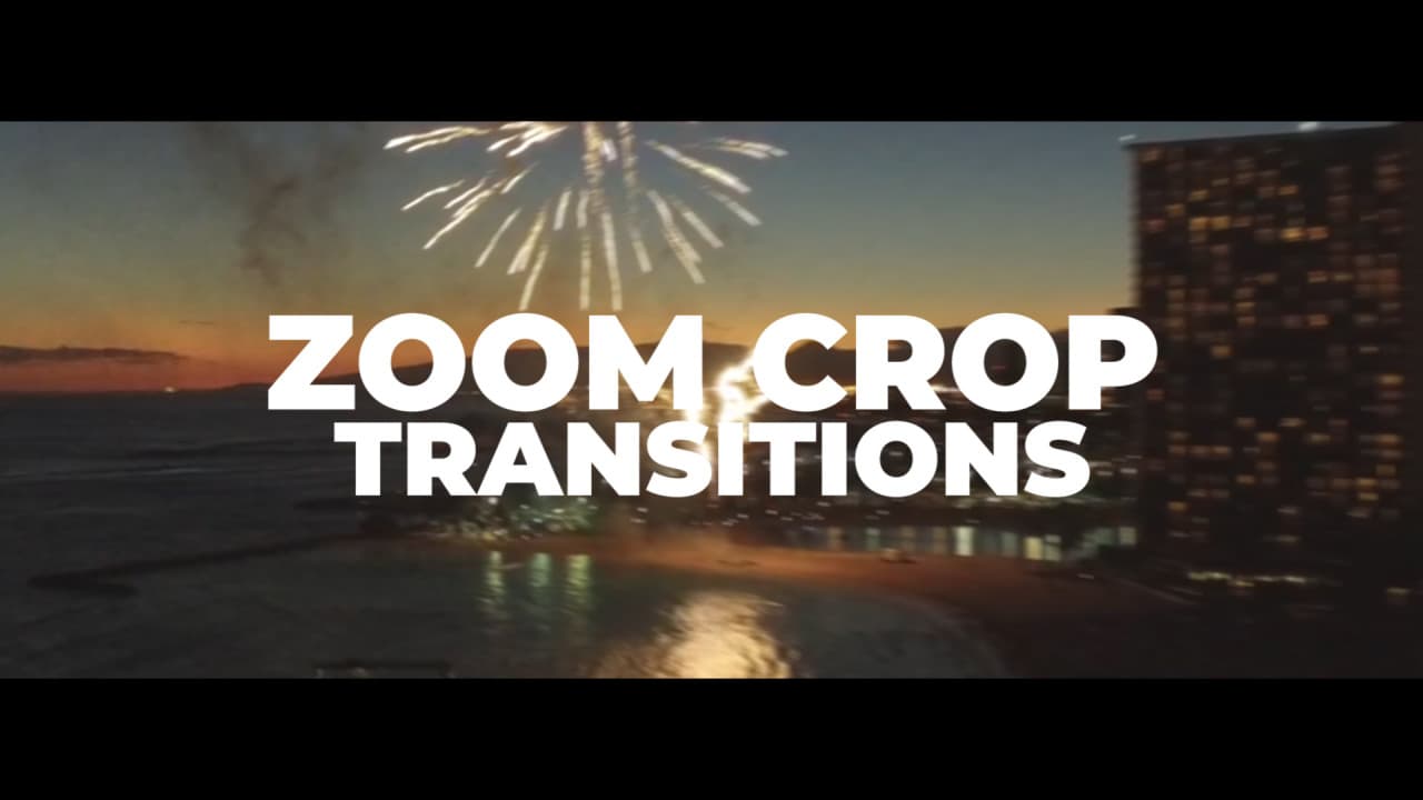 ترانزیشن زوم کردن در پریمیر با کراپ – Zoom Crop Transitions