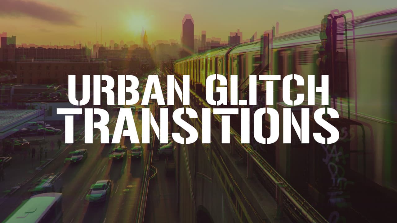 دانلود پریست گلیچ ترانزیشن پریمیر- Urban Glitch Transitions