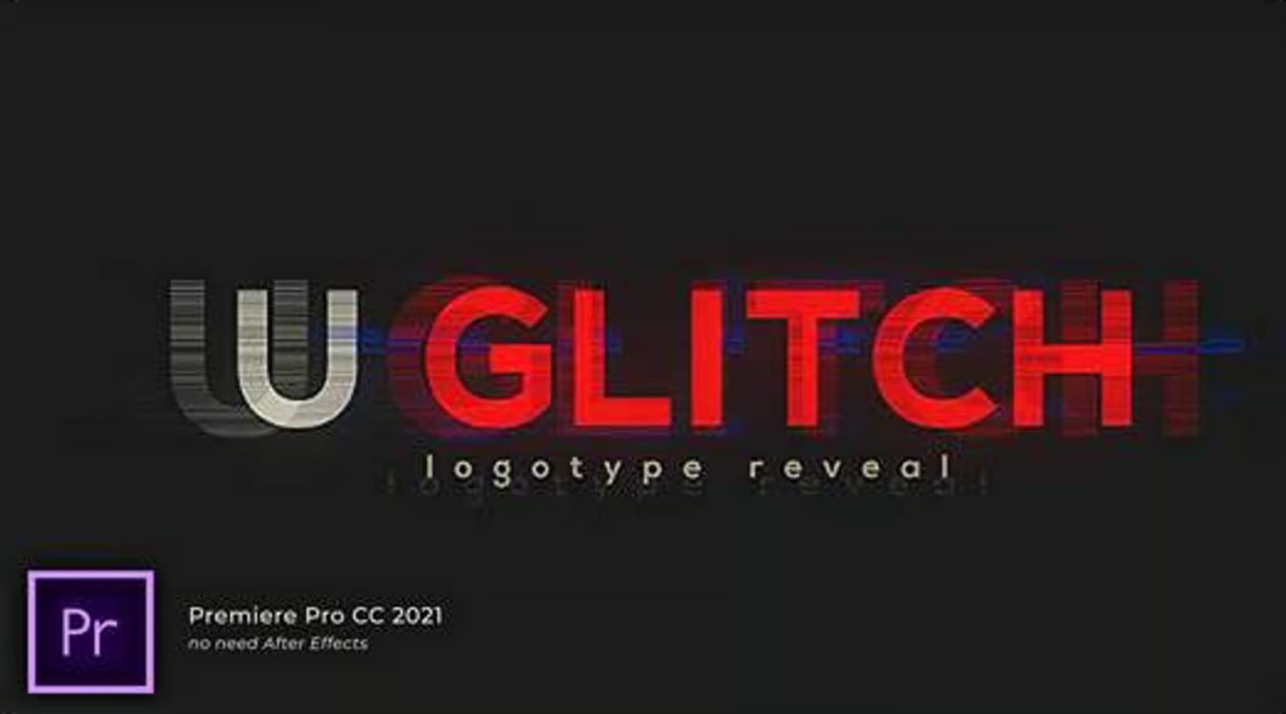 دانلود پروژه آماده نمایش لوگو پریمیر با افکت گلیچ – Ultra Glitch Logo Reveal
