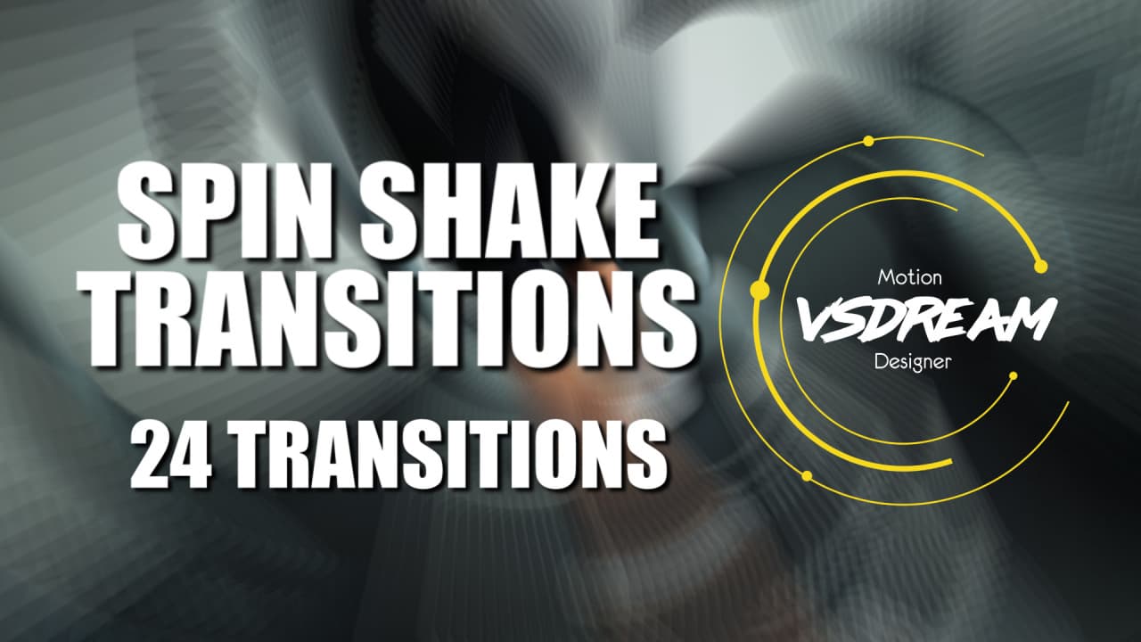 دانلود پریست‌های پریمیر پرو افکت‌های چرخشی و لرزشی – Spin Shake Transitions