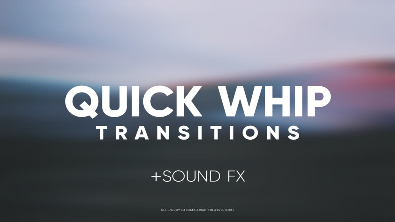 دانلود پریست ترانزیشن سریع و افکت صوتی برای پریمیر – Quick Whip Transitions