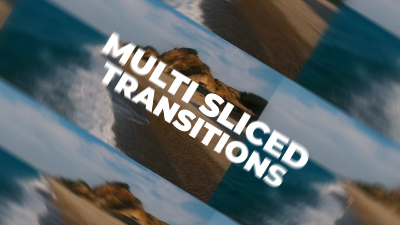 8 پریست افکت و ترانزیشن پریمیر پرو – Multi Sliced Transitions