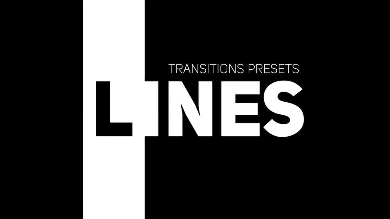 دانلود ترانزیشن خطی برای پریمیر​ – Line Transitions Presets