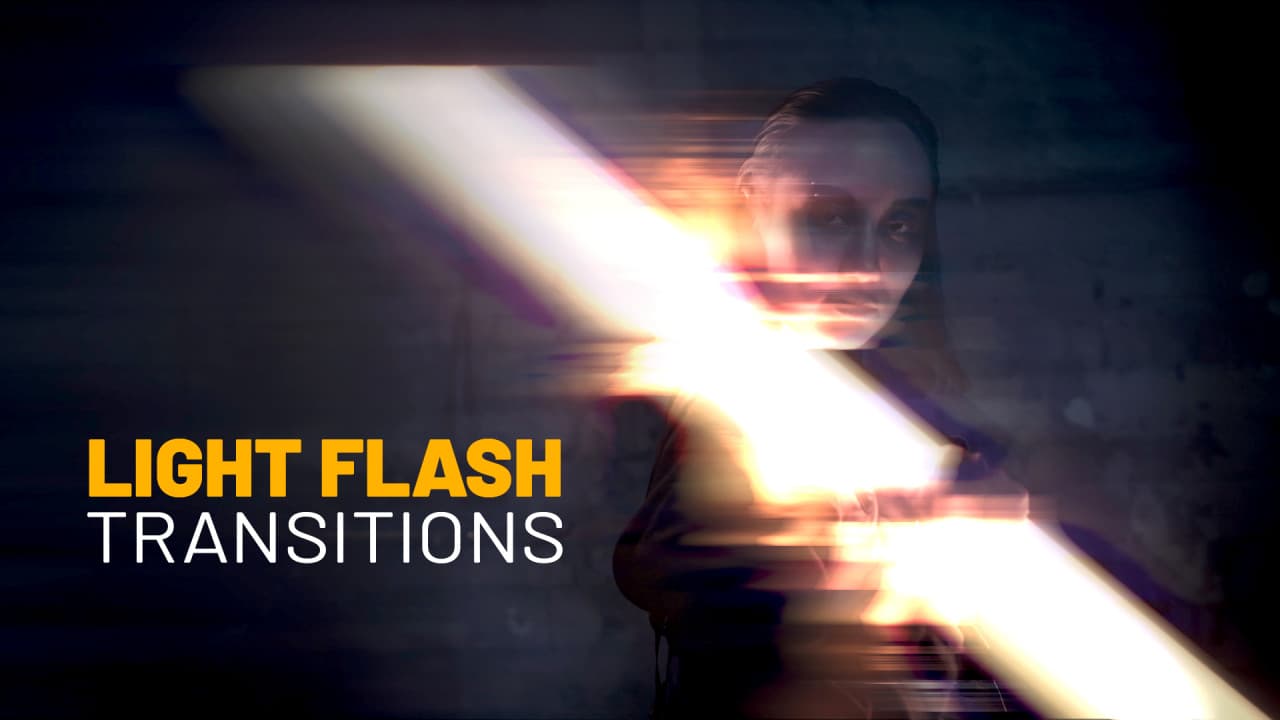 پریست 32 ترانزیشن فلش نوری پریمیر | Light Flash Transitions
