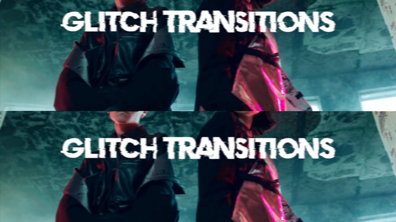 8 پریست ترانزیشن گلیچ پریمیر | Glitch Transitions