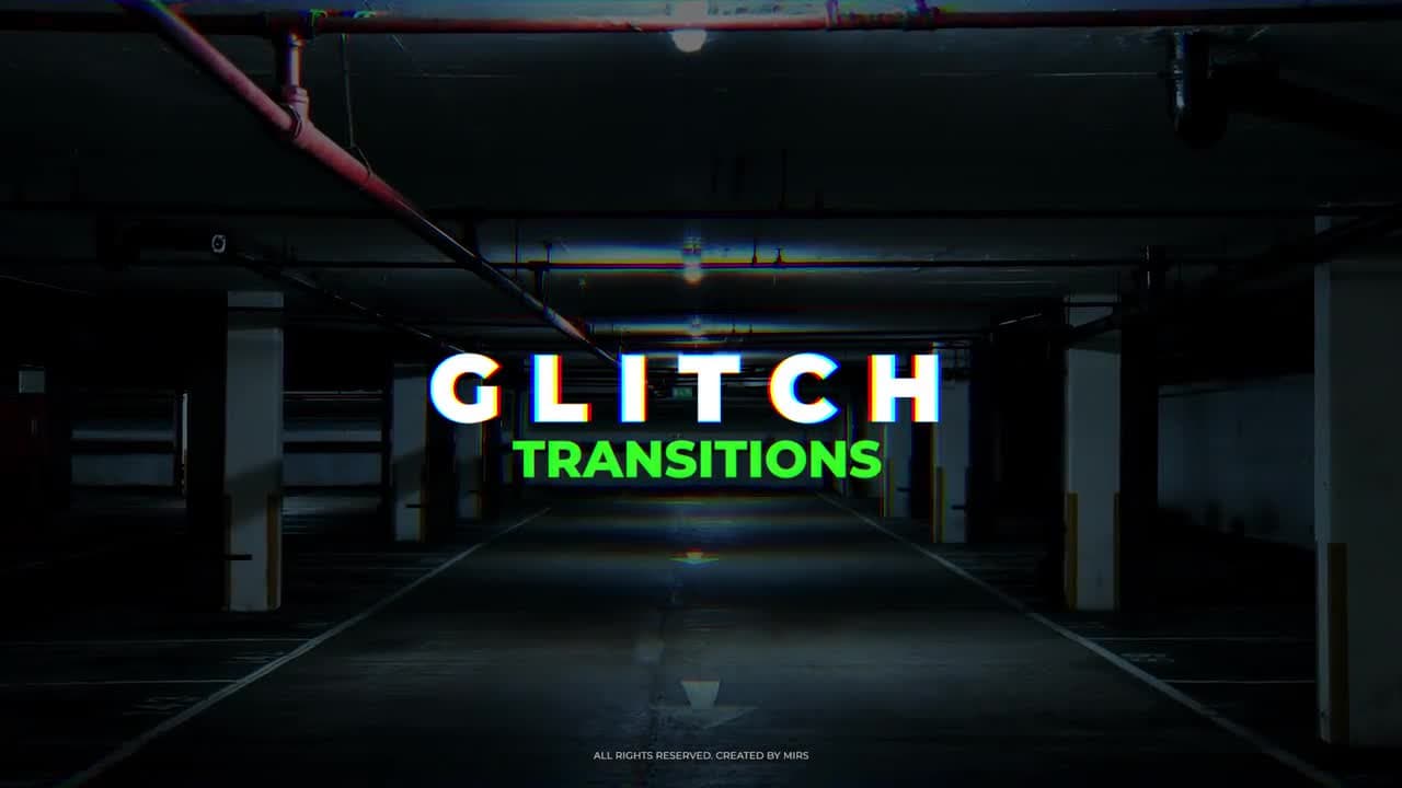 16 پریست ترانزیشن گلیچ پریمیر | Glitch Transitions
