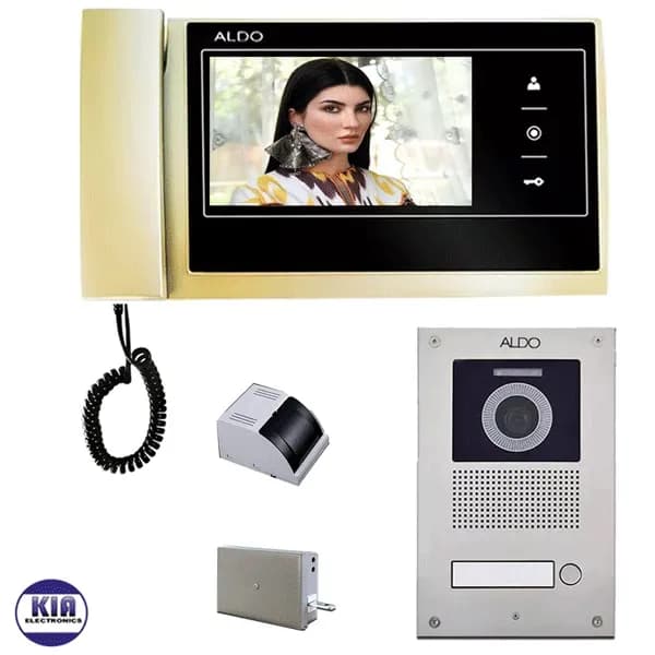 پکیج آیفون تصویری آلدو یک واحدی 727 طلایی