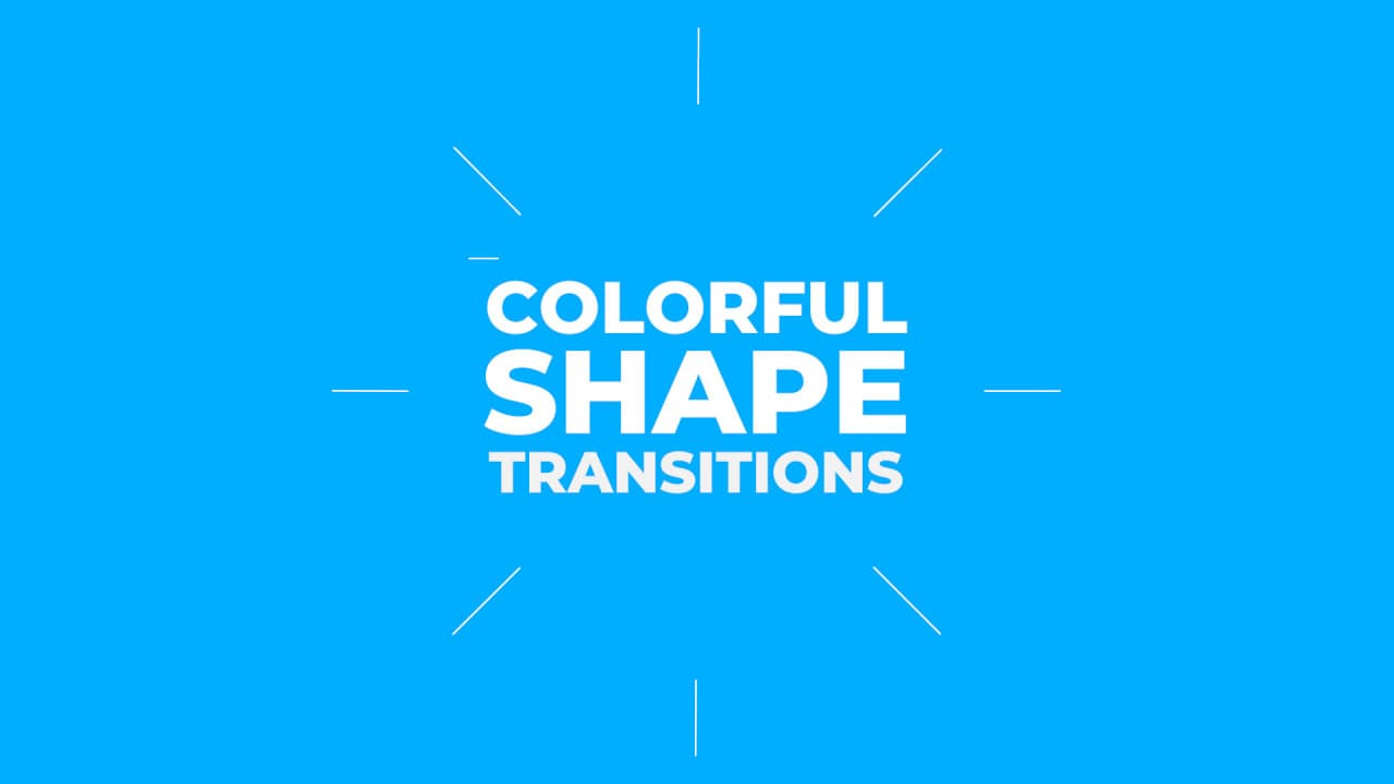 20 پریست آماده ترانزیشن پریمیر با اشکال رنگی | Premiere Pro Presets Colorful Shape Transitions