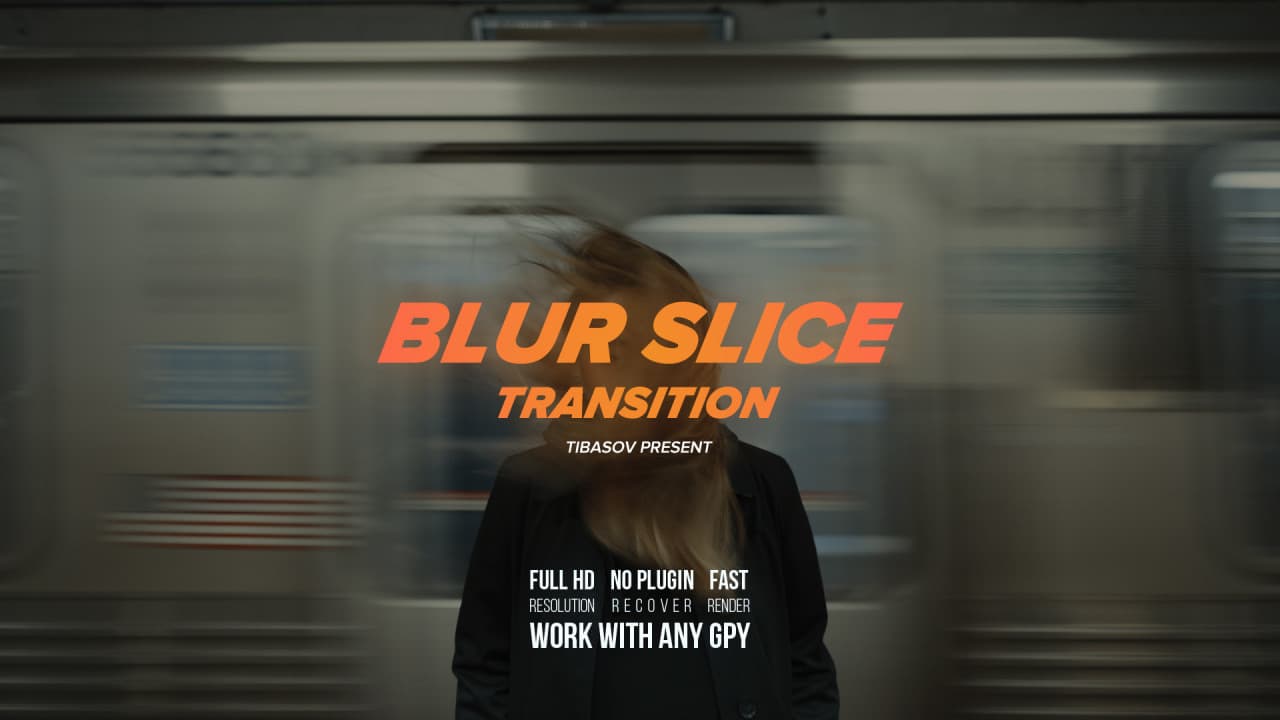 پریست آماده پریمیر بلور ترانزیشن Blur Slice Transitions