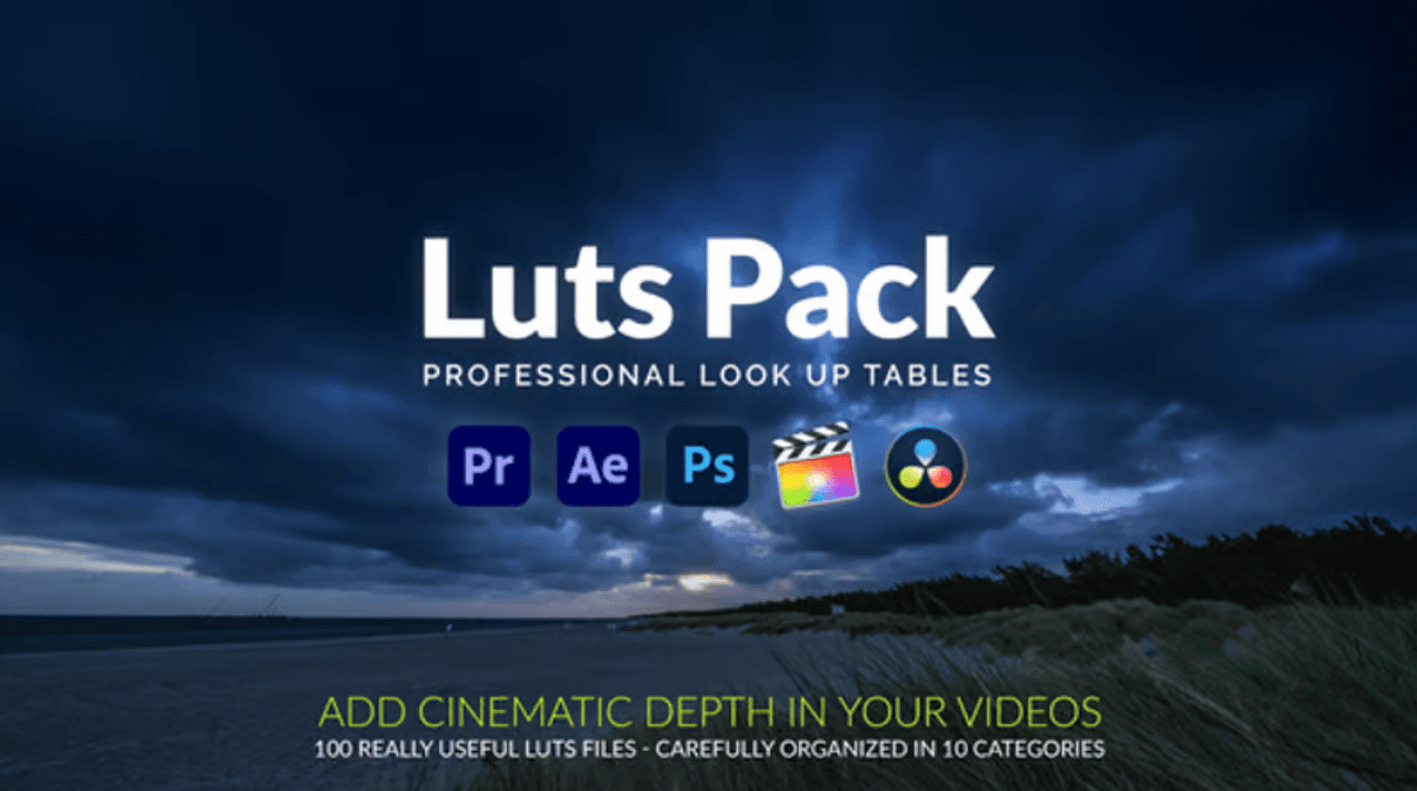 Luts Pack-ایجاد کالر گریدینگ فیلم ها و تصاویر شما