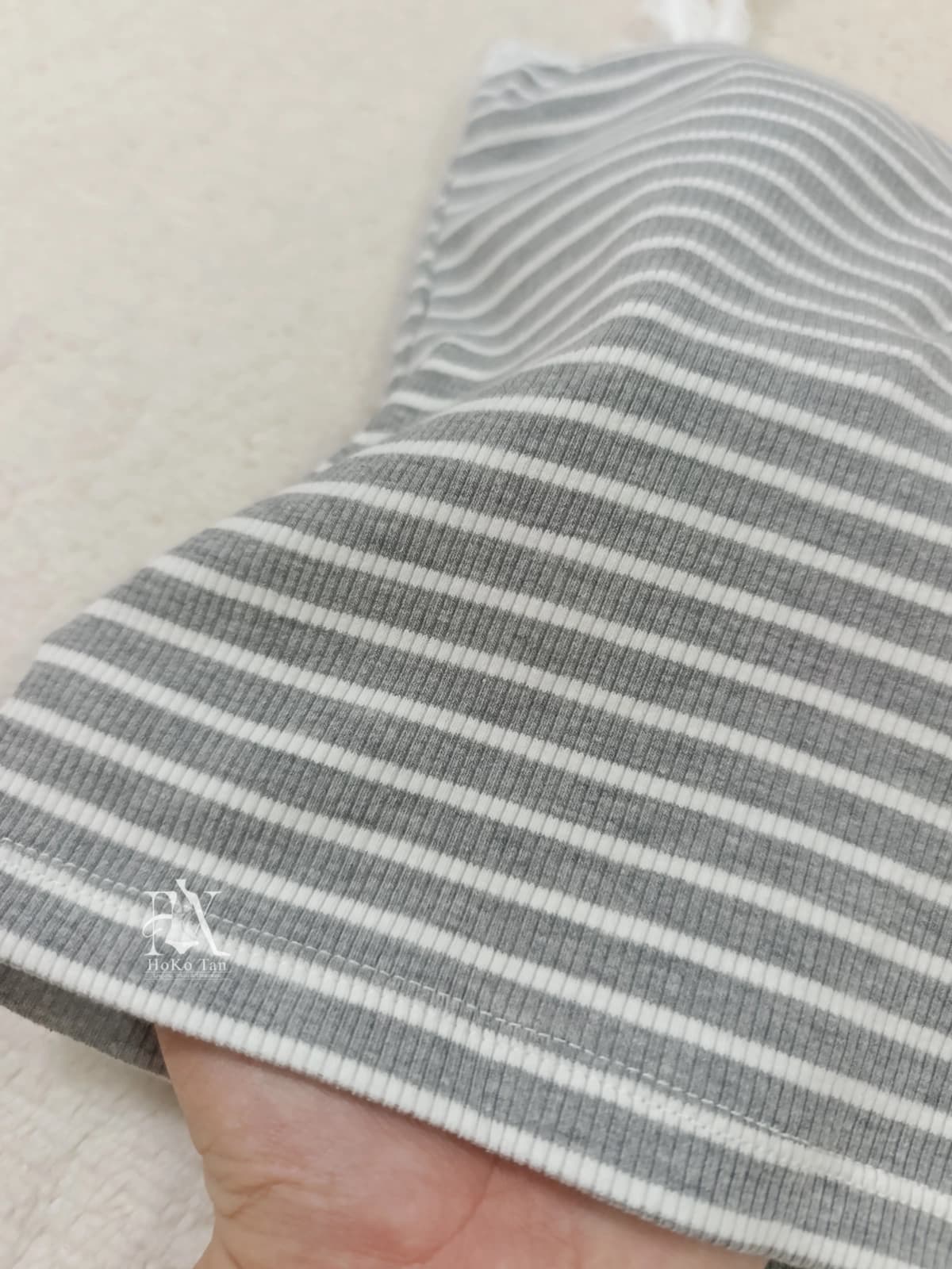 کراپ پینترستی فانتزی سه دکمه راه راه کد 6628 — تصویر ۷