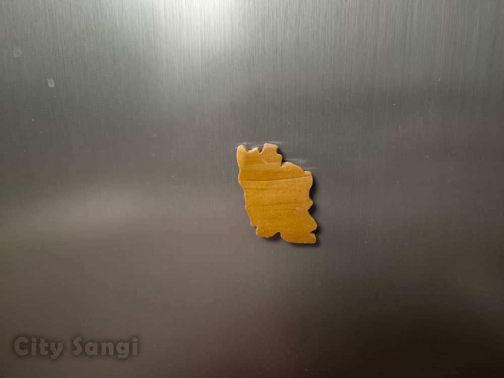 مگنت روی درب یخچال | با تراش نقشه ایران سنگی — تصویر ۵