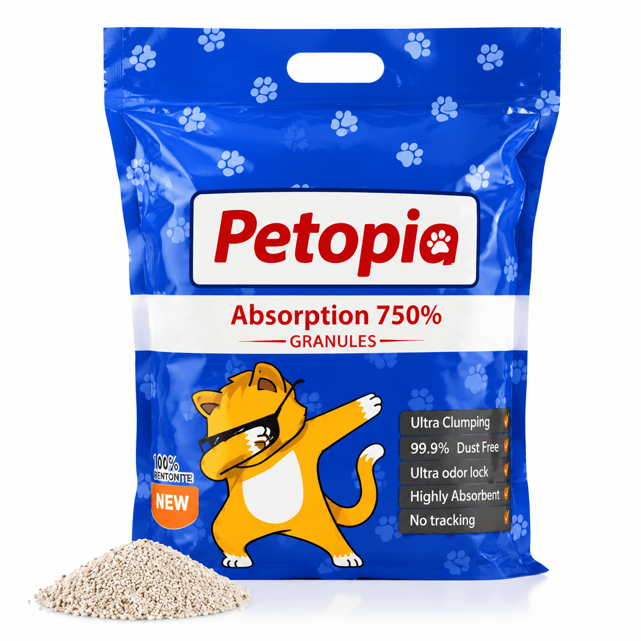 خاک گربه پتوپیا Petopia مدل ساده10کیلوگرمی (ارسال به مناطق 22 گانه تهران)