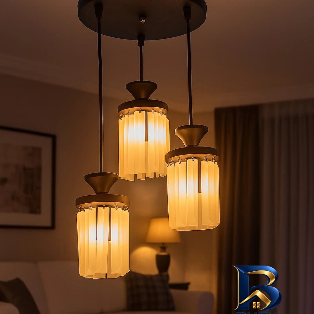 چراغ آویز 3 شعله شاهان تک مدل 3CARDI/B — تصویر ۹