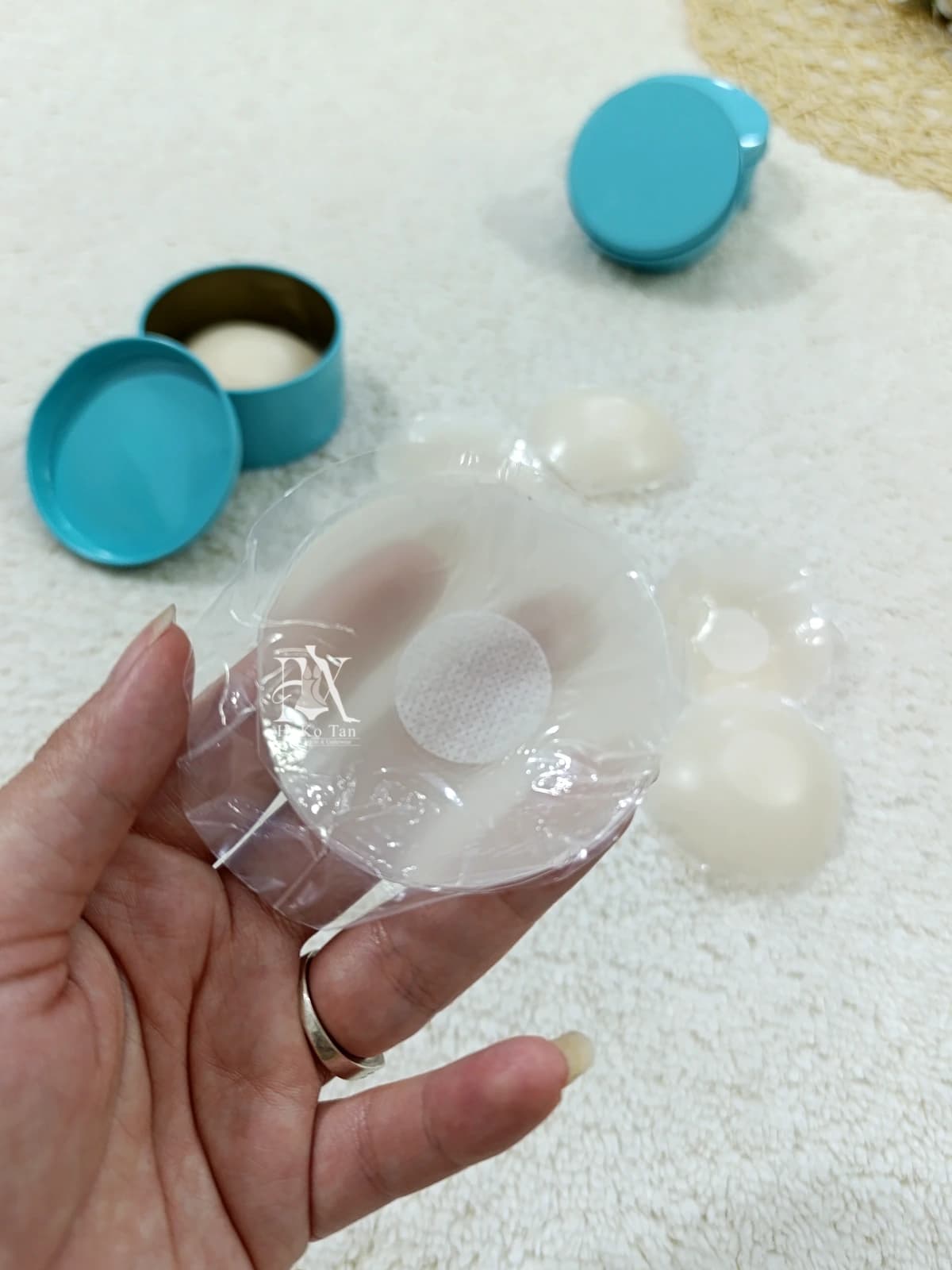 چسب نیپل سینه ژله ای کرم کد 0030